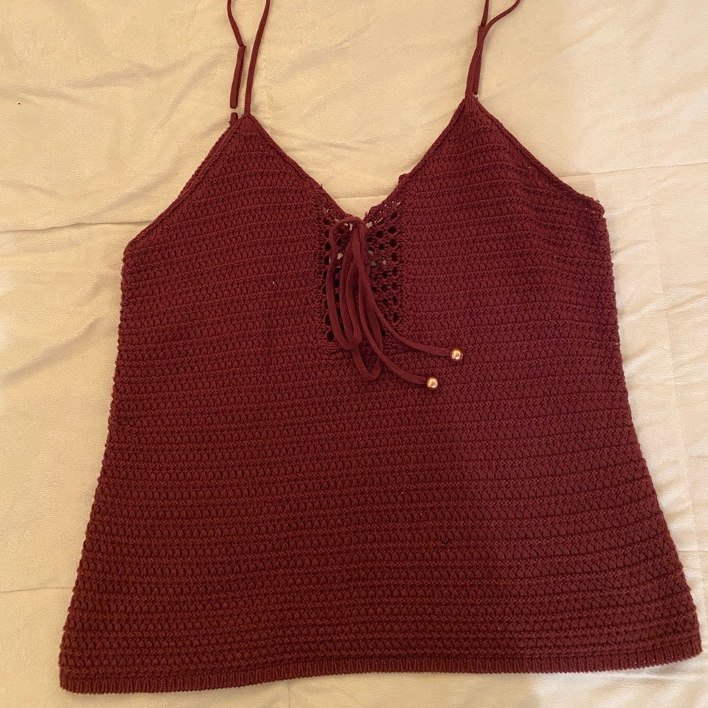 Oversized Crochet Tank Top - Picture 2 of 3